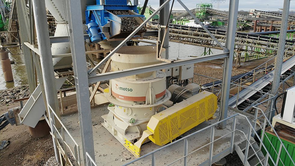 MX4 cone crusher at the Grensmaas' project 